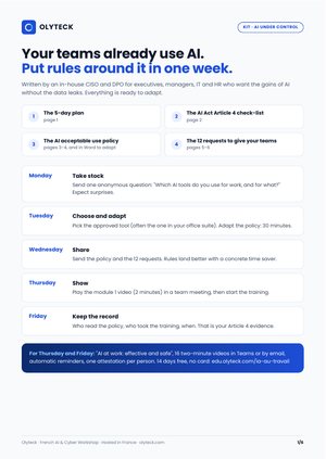 AI governance kit, page 1